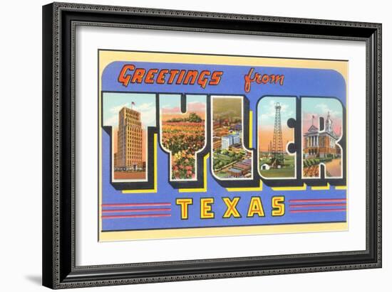 Greetings from Tyler, Texas-null-Framed Art Print