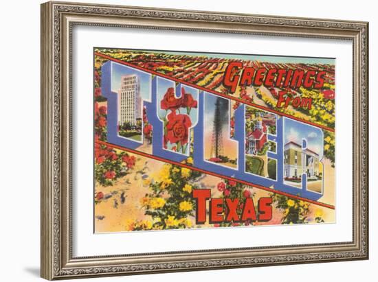 Greetings from Tyler, Texas-null-Framed Art Print