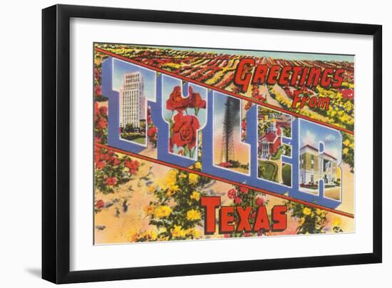 Greetings from Tyler, Texas-null-Framed Art Print