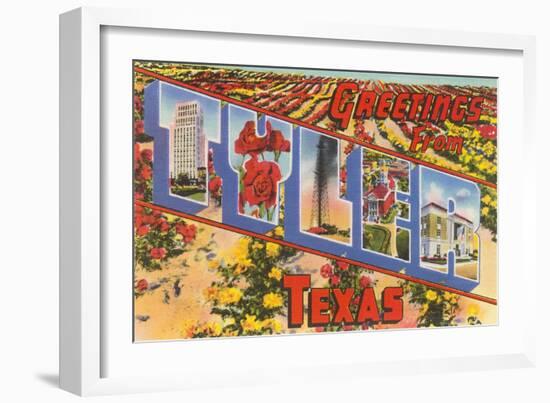 Greetings from Tyler, Texas-null-Framed Art Print