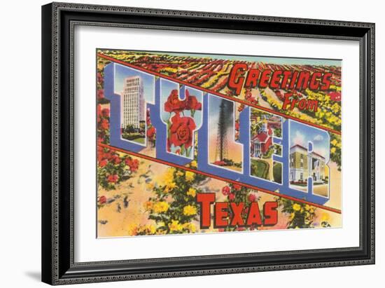 Greetings from Tyler, Texas-null-Framed Art Print