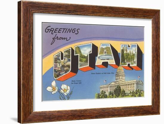 Greetings from Utah-null-Framed Art Print