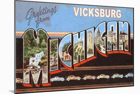 Greetings from Vicksburg-null-Mounted Art Print