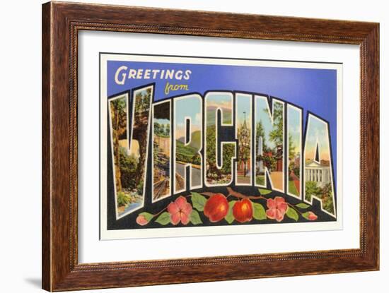 Greetings from Virginia-null-Framed Art Print