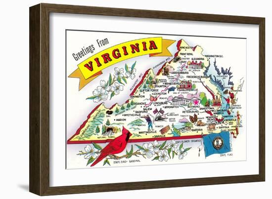 Greetings from Virginia-null-Framed Art Print