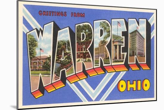 Greetings from Warren, Ohio-null-Mounted Art Print