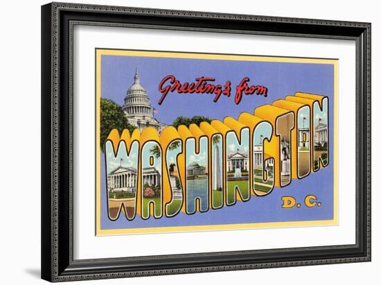 Greetings from Washington, D.C.-null-Framed Art Print