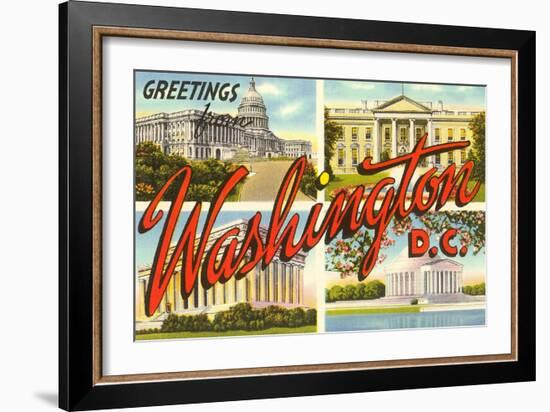 Greetings from Washington, DC-null-Framed Art Print