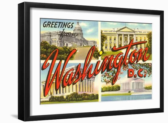 Greetings from Washington, DC-null-Framed Art Print