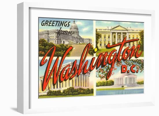 Greetings from Washington, DC-null-Framed Art Print