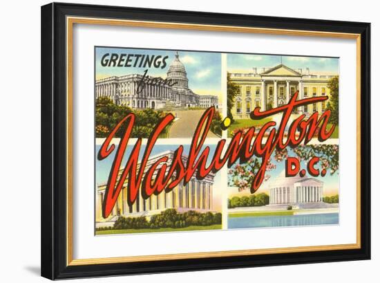 Greetings from Washington, DC-null-Framed Art Print