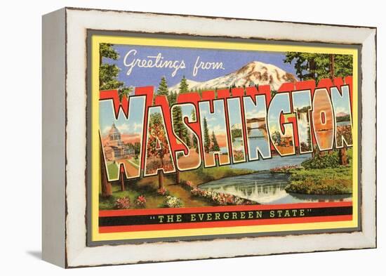 Greetings from Washington, the Evergreen State-null-Framed Premier Image Canvas