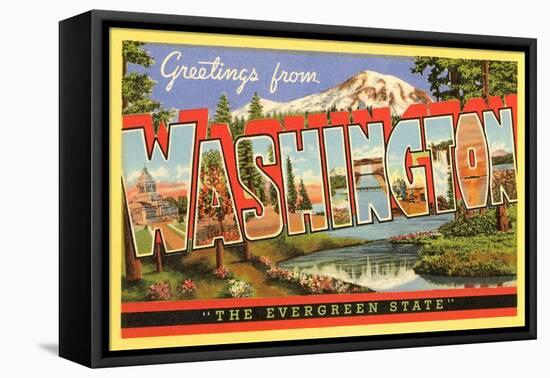 Greetings from Washington, the Evergreen State-null-Framed Premier Image Canvas