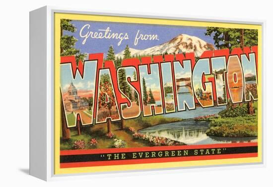 Greetings from Washington, the Evergreen State-null-Framed Premier Image Canvas