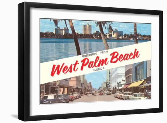 Greetings from West Palm Beach, Florida-null-Framed Art Print