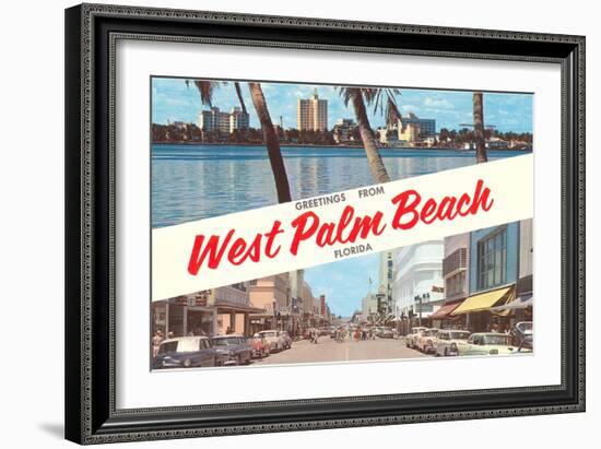 Greetings from West Palm Beach, Florida-null-Framed Art Print