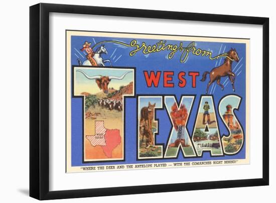 Greetings from West Texas-null-Framed Art Print