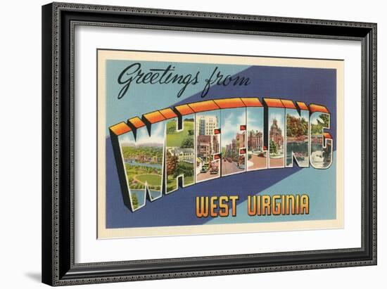 Greetings from Wheeling, West Virginia-null-Framed Art Print