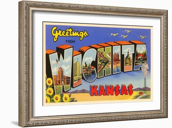 Greetings from Wichita, Kansas-null-Framed Art Print