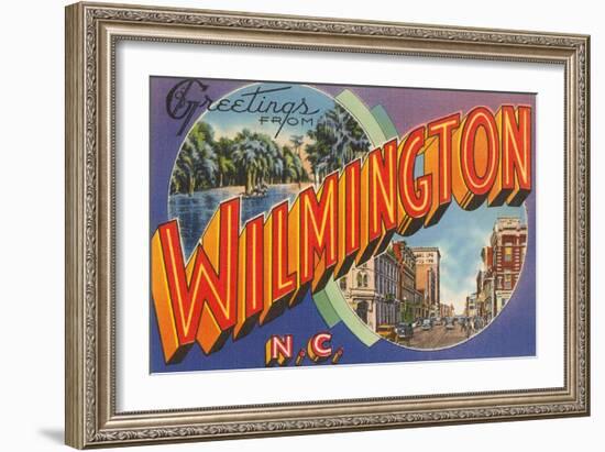 Greetings from Wilmington, North Carolina-null-Framed Art Print