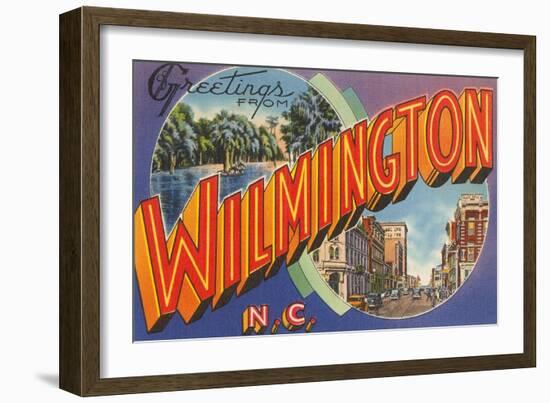 Greetings from Wilmington, North Carolina-null-Framed Art Print