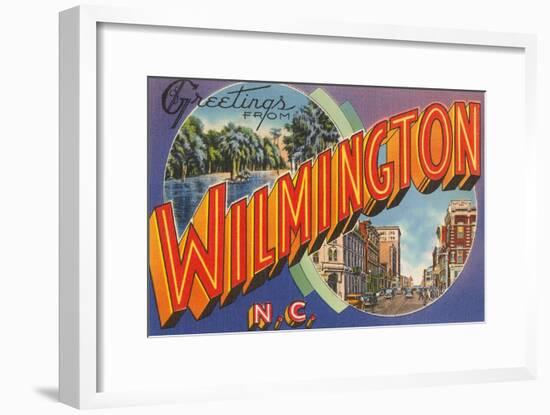 Greetings from Wilmington, North Carolina-null-Framed Art Print