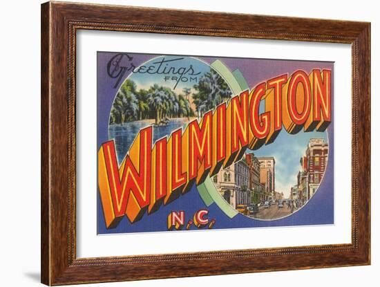 Greetings from Wilmington, North Carolina-null-Framed Art Print