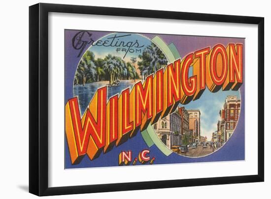 Greetings from Wilmington, North Carolina-null-Framed Art Print