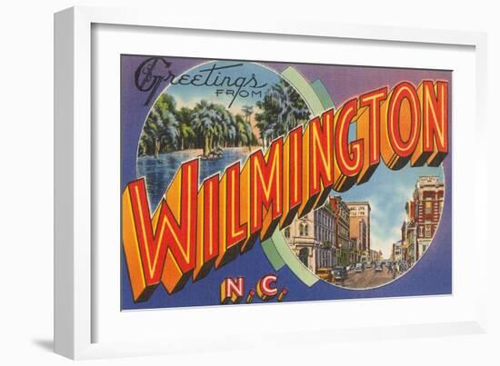 Greetings from Wilmington, North Carolina-null-Framed Art Print