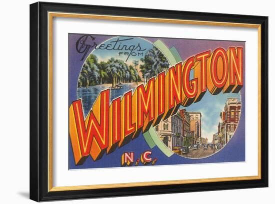 Greetings from Wilmington, North Carolina-null-Framed Art Print
