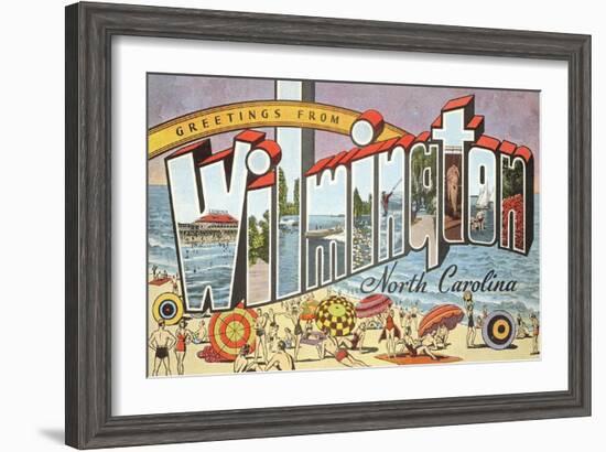 Greetings from Wilmington, North Carolina-null-Framed Art Print