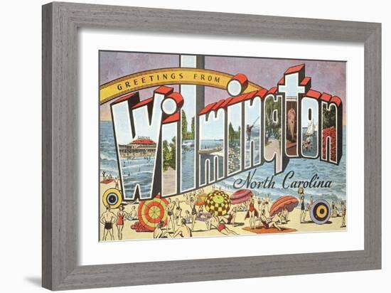 Greetings from Wilmington, North Carolina-null-Framed Art Print