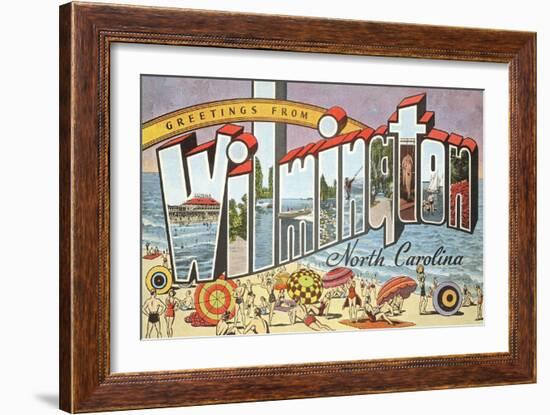 Greetings from Wilmington, North Carolina-null-Framed Art Print