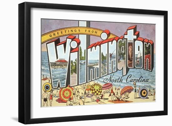 Greetings from Wilmington, North Carolina-null-Framed Art Print