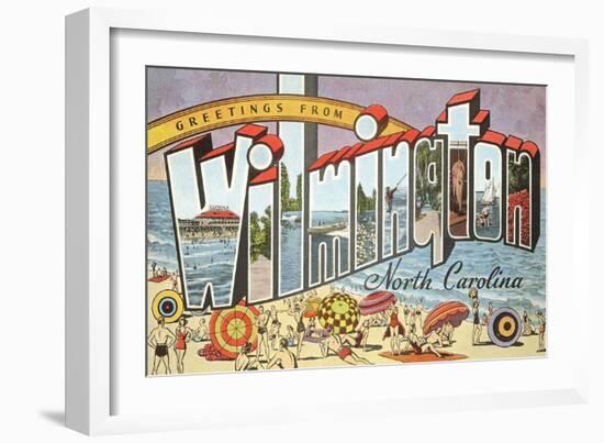 Greetings from Wilmington, North Carolina-null-Framed Art Print