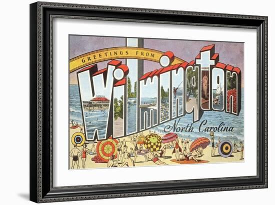 Greetings from Wilmington, North Carolina-null-Framed Art Print