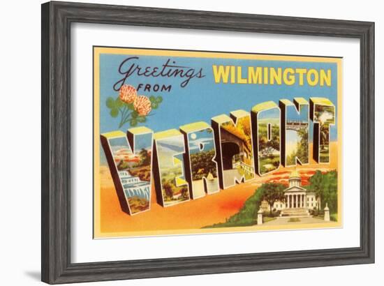 Greetings from Wilmington-null-Framed Art Print