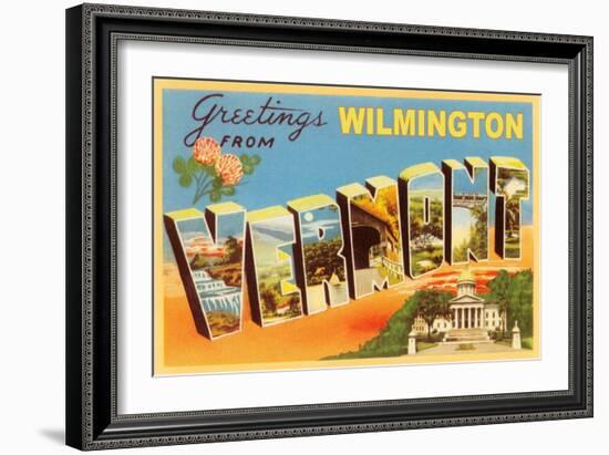 Greetings from Wilmington-null-Framed Art Print