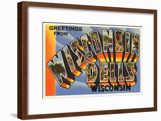 Greetings from Wisconsin Dells-null-Framed Art Print