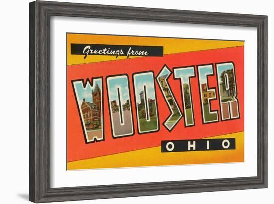 Greetings from Wooster, Ohio-null-Framed Art Print