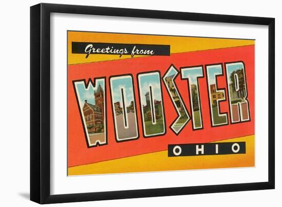 Greetings from Wooster, Ohio-null-Framed Art Print