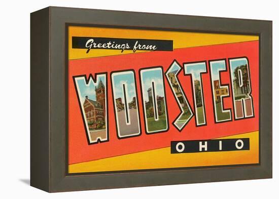 Greetings from Wooster, Ohio-null-Framed Stretched Canvas