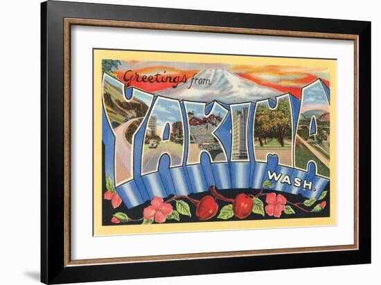 Greetings from Yakima, Washington-null-Framed Art Print