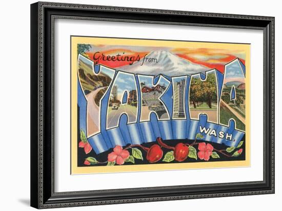 Greetings from Yakima, Washington-null-Framed Art Print