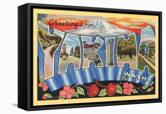 Greetings from Yakima, Washington-null-Framed Stretched Canvas