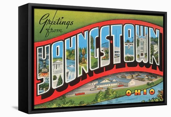 Greetings from Youngstown, Ohio-null-Framed Stretched Canvas