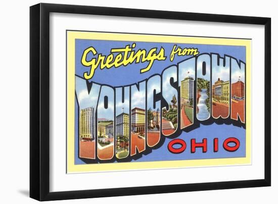 Greetings from Youngstown, Ohio-null-Framed Art Print