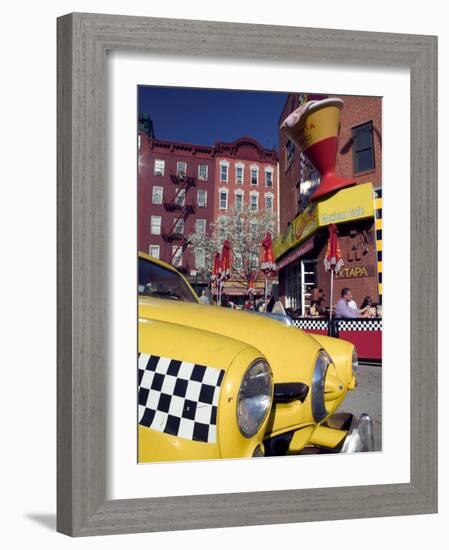 Greewich Village, Caliente Cab Company Restaurant and Bar, New York, New York, USA-Walter Bibikow-Framed Photographic Print