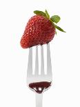 A Strawberry on a Fork-Greg Elms-Photographic Print