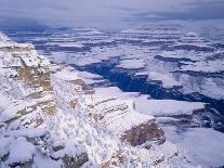 Snow Covered Grand Canyon, South Rim, Grand Canyon NP, Arizona-Greg Probst-Photographic Print